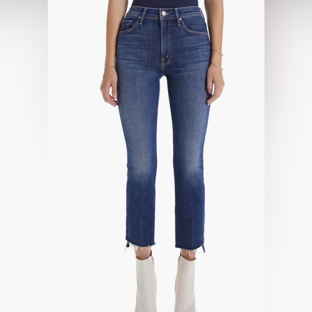 MOTHER Insider Crop Step Fray